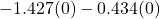 -1.427(0)-0.434(0)