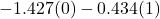 -1.427(0)-0.434(1)